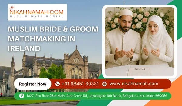 Muslim bride and groom matchmaking in Ireland by Nikahnamah, Islamic marriage services for Muslims living in Ireland